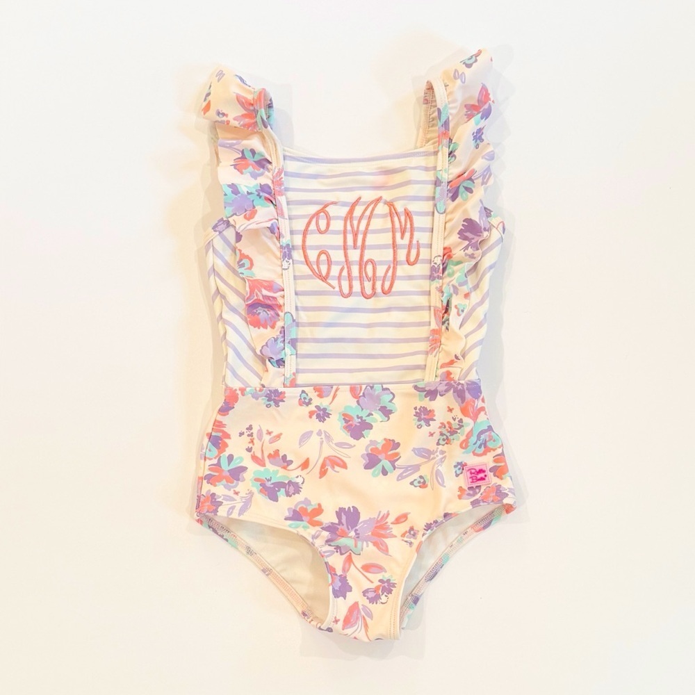 Ruffle Butts 5T Monogrammed Swimsuit
